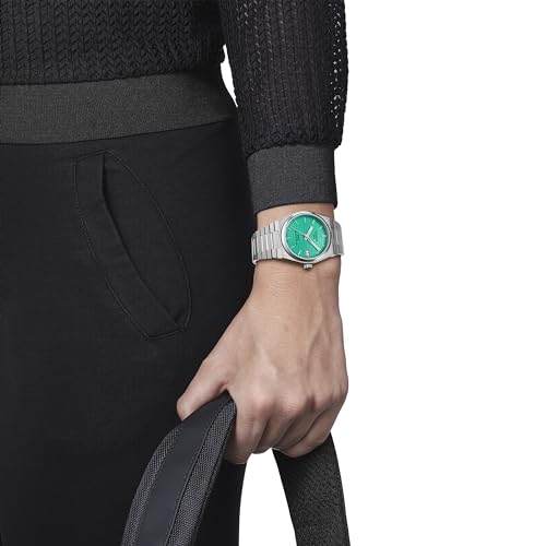 Tissot PRX Powermatic 80 35mm Bracelet with Green Dial, Officially Imported, Women's Watch, T1372071109101