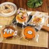 Cartoon Bread Storage Bags Self-Sealing Clear Plastic Packaging Bags For Sliced Bread Donuts Bagels Buns Resealable Bakery