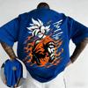 2026 Fashion New Summer Dragon Ball 40th Anniversary Cool Wukong Print 3D Flower Fashion Quick Drying Tshirt Street Wear Y2k
