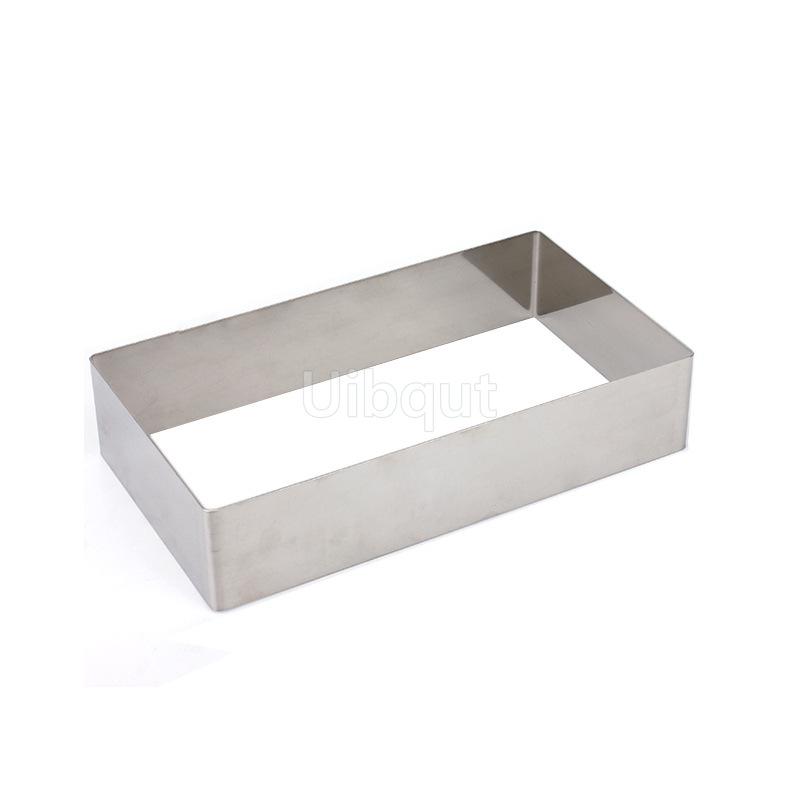 5cm Height Rectangle Thick 304 Stainless Steel Mousse Ring Tiramisu Cake Mold Cheese Fondant Baking Tool Household DIY Bakeware