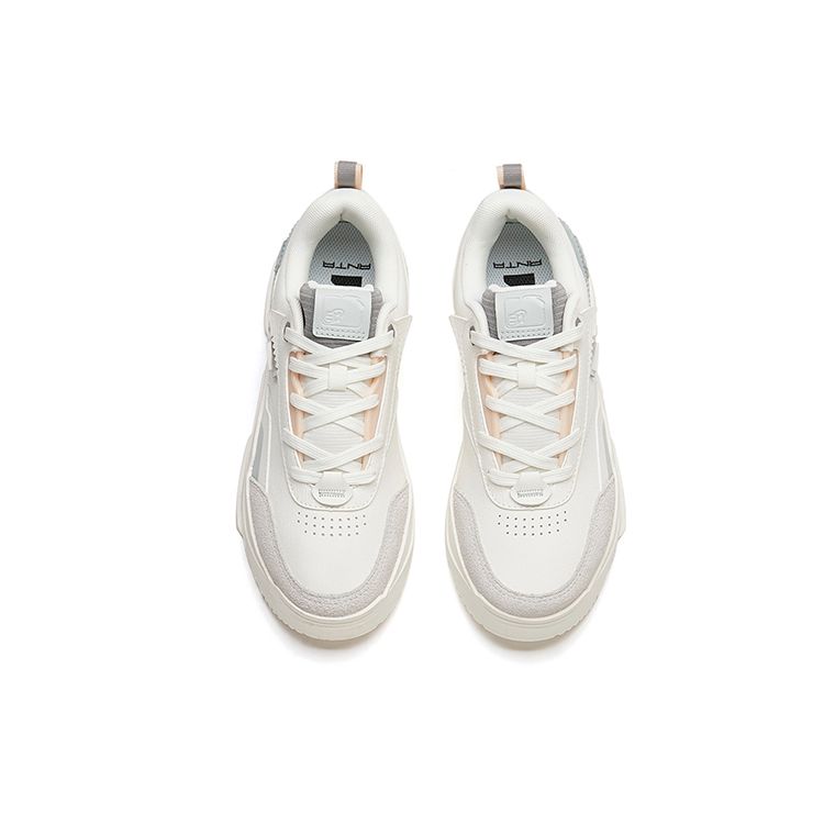 Anta Lifestyle Series Lightweight Low-Top Sneakers Women Sneakers White Blue 922238081-2