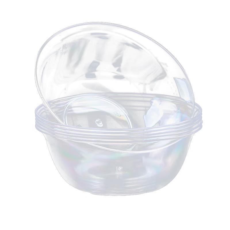 

Fangcaodi 300ML Disposable Thickened Crystal Plastic Bowls, 50-Pack