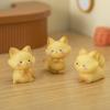 6Pcs Micro Landscape Cute Little Fox Home Diy Decoration Doll House Office Car Mounted Resin Small Ornament Accessories
