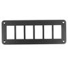 6 Way Car Truck Boat RV Aluminum Rocker Switch Panel Housing Holder Mount