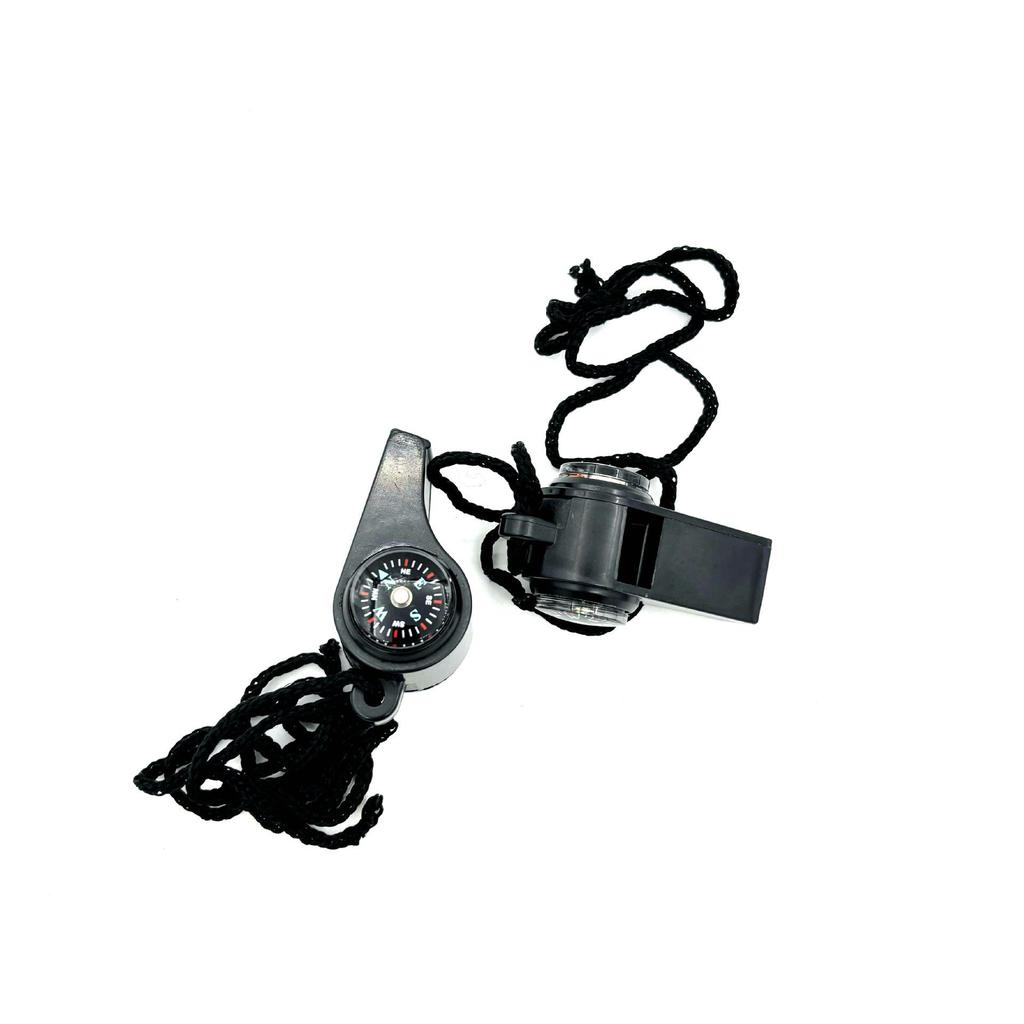 Multifunktionale Outdoor-Pfeife mit Kompass und Thermometer