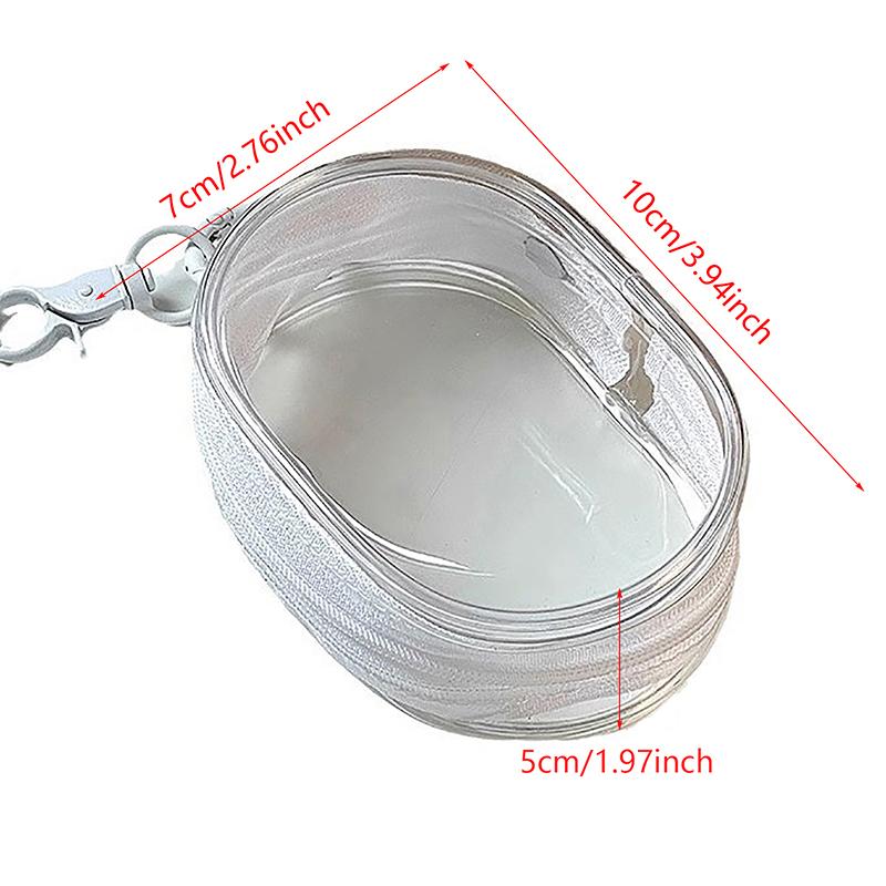 Jewelry Organizer Transparent Storage Box Pouch Mystery Box Plastic Box Cute Doll Bag With Keychain Dustproof Case