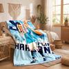 Erling Haaland Theme Fleece Blanket Cozy Soft Plush Blanket For Bedroom Couch Travel
