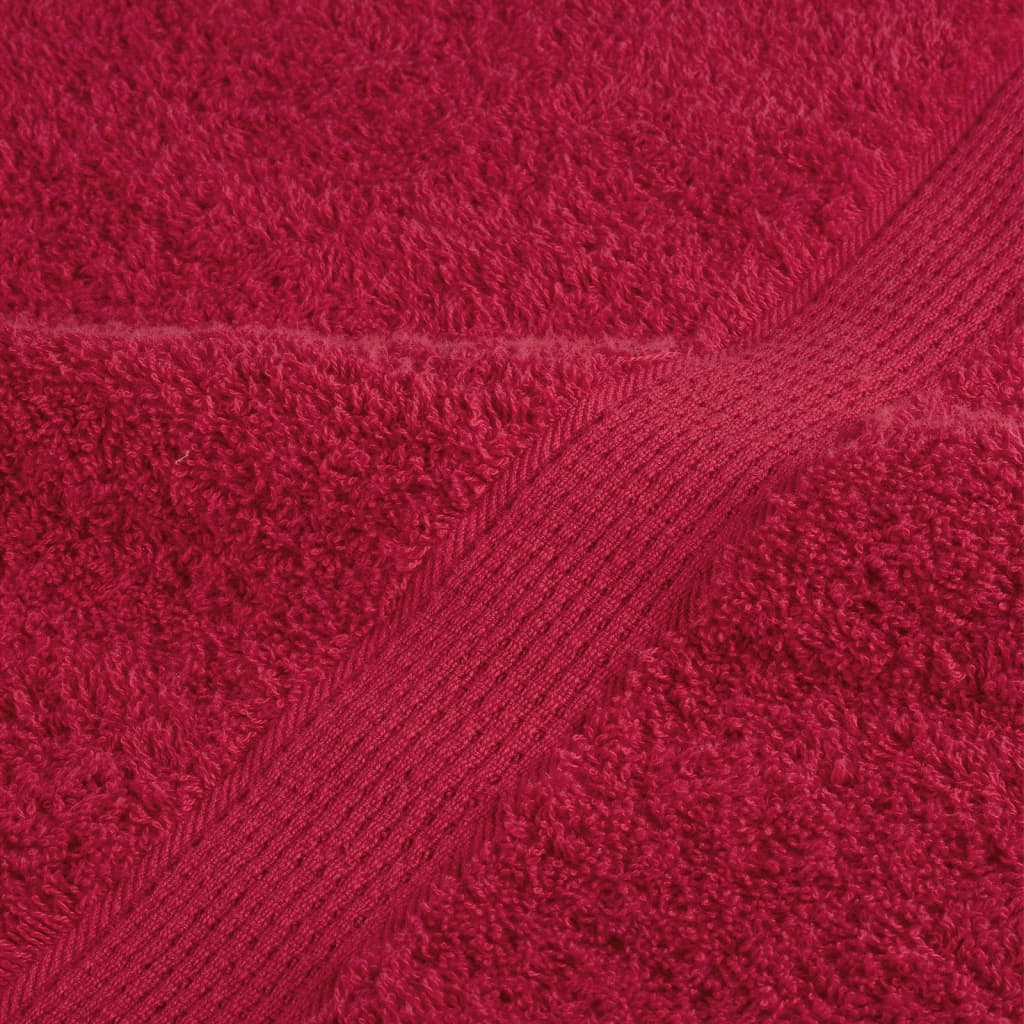 Ręczniki Premium Solund 10 Szt. Czerwone, 100X200 Cm, 600 G/Cm²