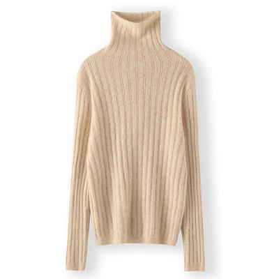 Pull en cachemire pour femme Qinghe cachemire 30% cachemire 30% vison 30% laine 10% nylon Pull en cachemire épais pour femme automne et hiver doux et chaud