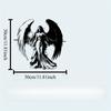 Metal Fantasy Wall Art Angel Demon Sculpture Halloween Home Decor Gift