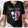 Nightmare Paradise Before Christmas with Christmas Group Shirt, Simple and Casual Pure Cotton T-shirt