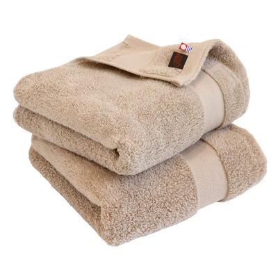 Imabari Towel Certified Bath Towel Hiorie Grand Set of 2 Grayish Mocha Made In Japan Finest Extra Long Cotton Instant Water Absorption Thick Cotton
