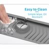 Quick Dry Silicone Splash Guard Reusable Fast Drainage Countertop Protector Easy To Install Absorbent Sink Splash Mat