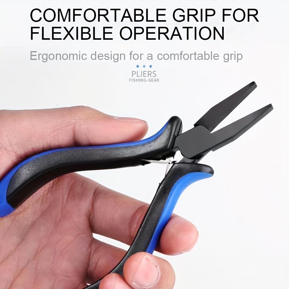 1pc Non-Damaging Flat Nose Binding Hook Pliers for Wire Pulling and Jewelry DIY Crafting Multi- Hand Tool