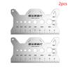 2/5/10Pcs Stainless Steel Bolt Gauge Thread Checker Flat Double-Sided Screw Measuring Device For Pattern Jewelry Watch