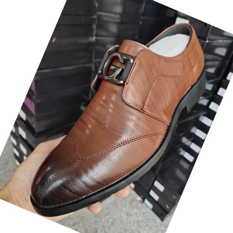 Fashion Men's Business Leather Shoes Spring Autumn New Designer Fashion Casual Luxury Shoes for Men