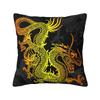 Asian Tradition Dragon Totem Cushion Covers Xcm Velvet Throw Pillow Case for Sofa Square Pillowcase Living Room Decoration