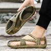 Men's Retro Lightweight Breathable Roman Sandals, Anti Slip Beach Oversized Sandals