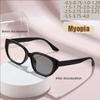 Light-sensitive Color-changing Mirror Small Frame Cat Eye Personalized Outfit Retro Trend Hot Selling Face-showing Glasses 6051