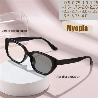 Espejo Cambia de Color Sensible a la Luz Marco Pequeño Ojo de Gato Atuendo Personalizado Tendencia Retro Más Vendido Gafas para Mostrar la Cara 6051