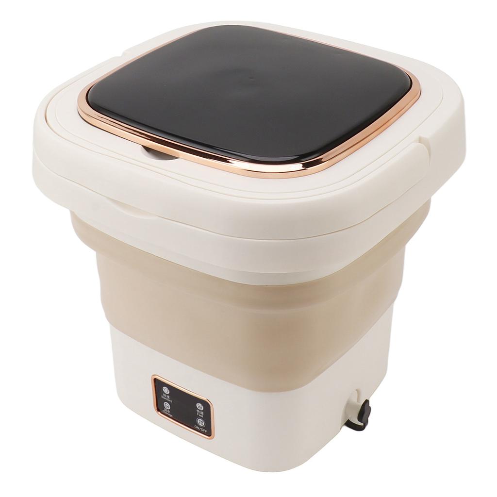 Portable Washing Machine 9L Automatic Small Foldable Bucket Washer for Dormitories Travel Business Trip