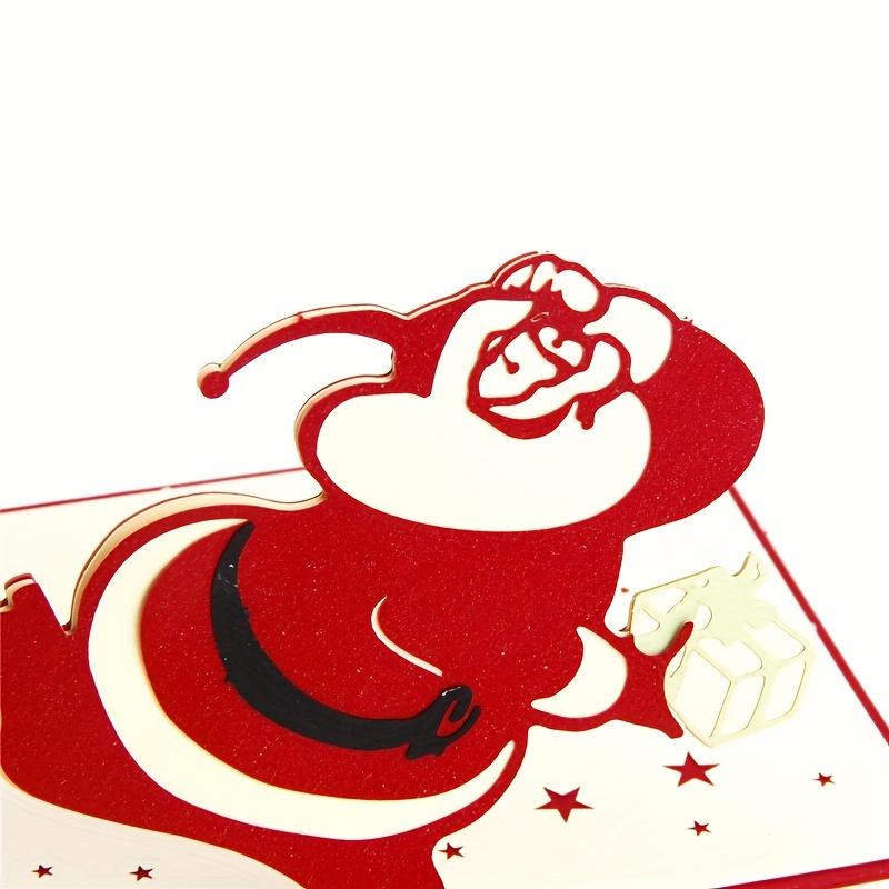 3D Christmas Blessing Card with Greeting Card Christmas Gift Accessories DIY Blessing Message Christmas Tree Card