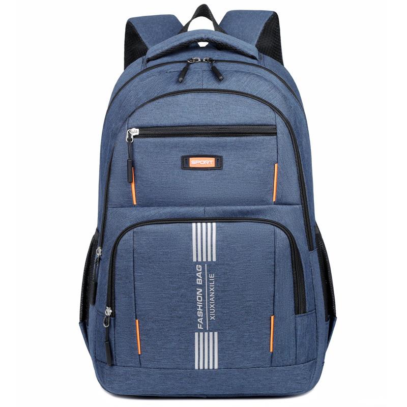 Laptop bag, men's large-capacity backpack, commuting simple business travel multi-compartment backpack