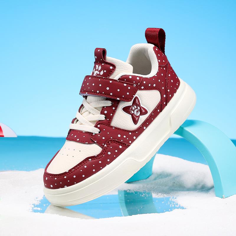 Girls board shoes 2025 spring and autumn new leather waterproof children's casual shoes boys school versatile sports shoes