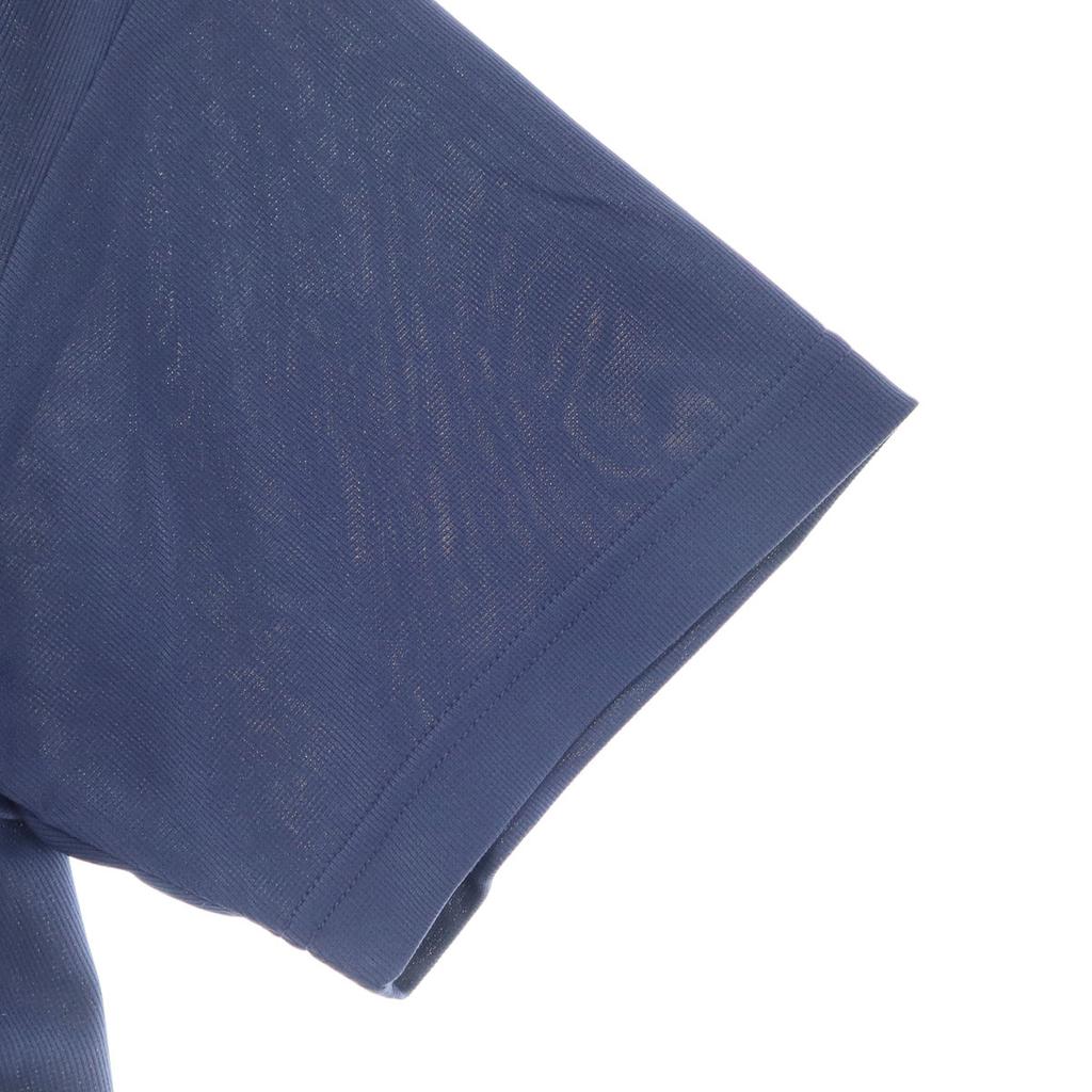 Unused Asics Print Short Sleeve Round Neck T-shirt M Navy Men's Used