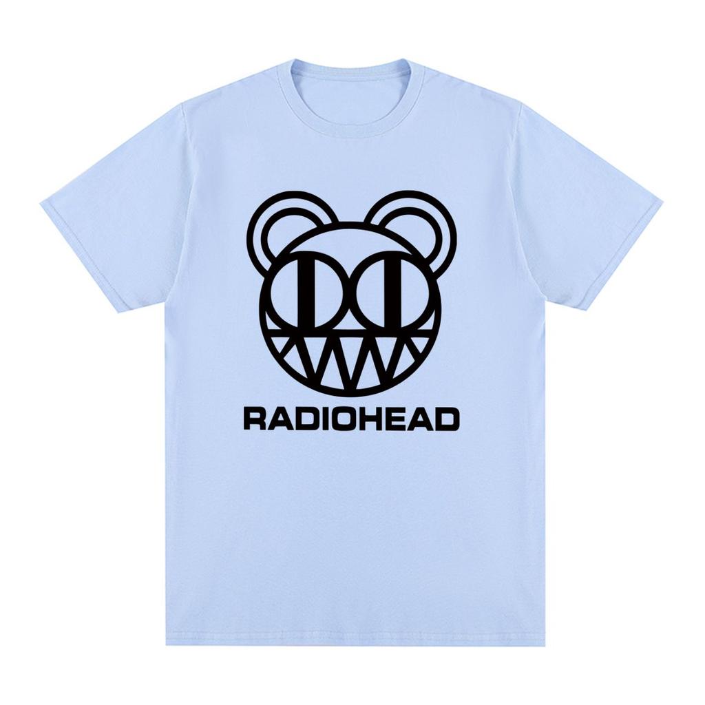 Radiohead Vintage T-shirt Rock n Roll Amnesiac Cotton Men T shirt New Tee Tshirt Womens Tops