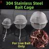 3pcs Effortless Design Feeding Fish Bait Durable Mesh Lure Holder Cage Bait Cage  For Holding Lures