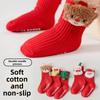 Dicke Warme Boden Kleinkindsocken Weihnachten Niedlicher Elch Kinder Babystrumpf Baum Schneemann Socke Für Junge Mädchen
