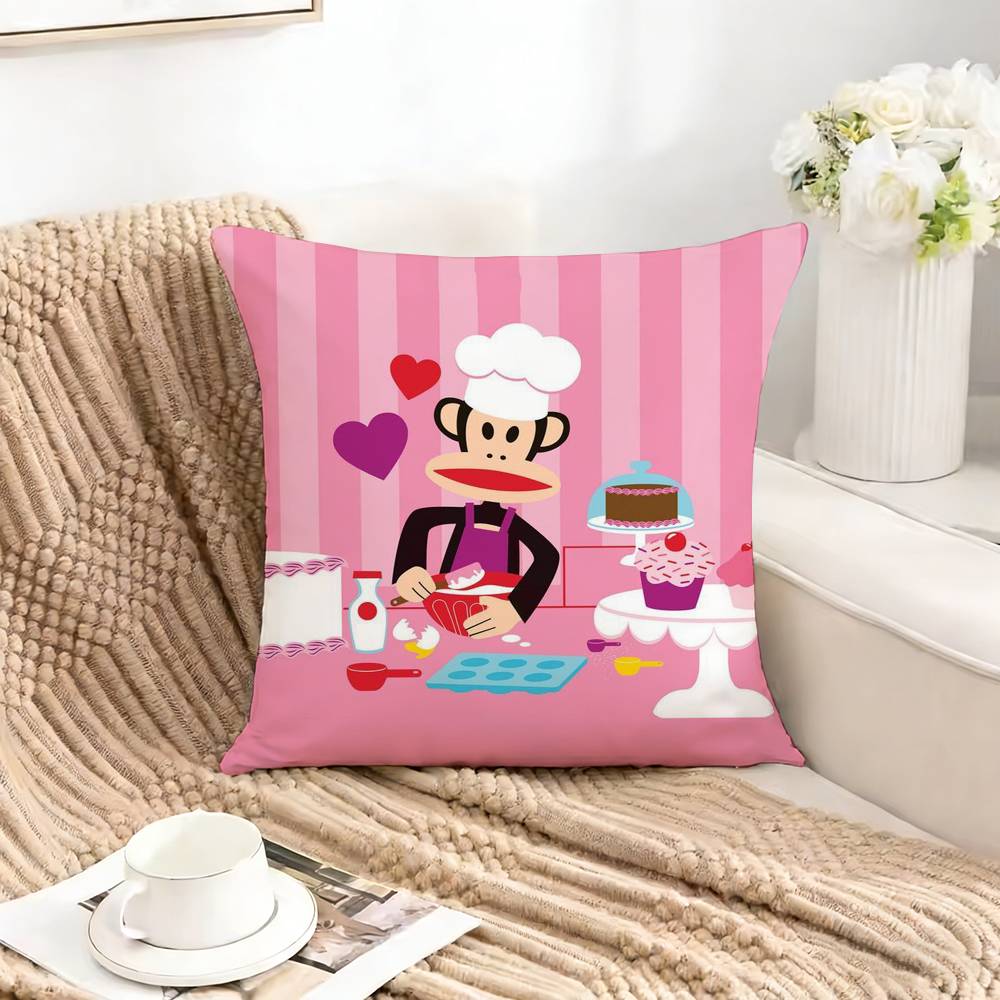 Bigmouth P-Paul  F-Frank-PF Pillow Case Square Double-Sided Sofa Cushion Cover Bedroom Bedside Pillow