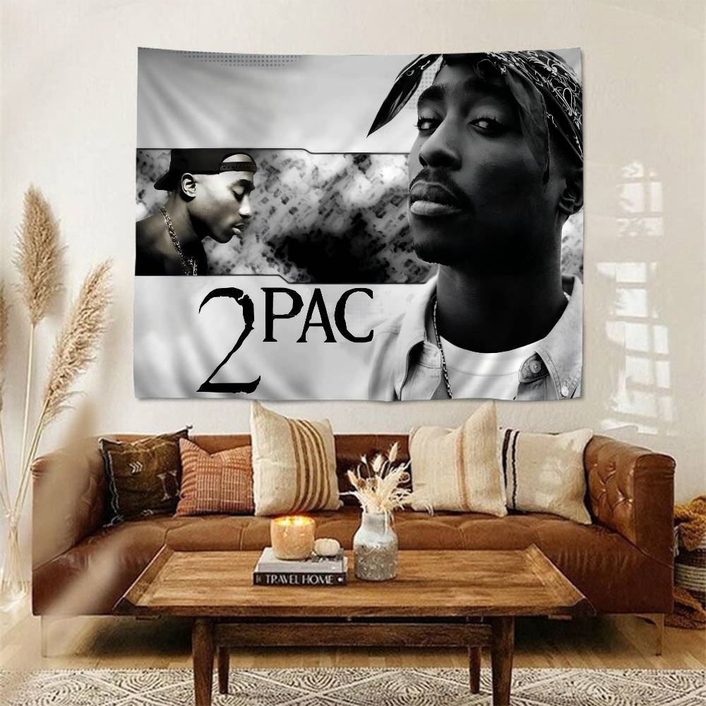 2PAC Tupac 3D Printed Cartoon Tapestry Wall Hanging Decoration Household Home Decor