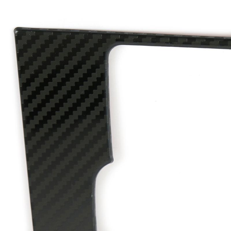 

Car Center Console Gear Shift Panel Cover Trim Fit for Mazda 3 Sedan - LHD Black Carbon Fiber Style