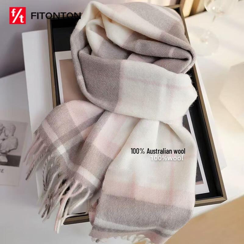 

Жіночий зимовий шарф-шаль FitonTon зі 100% вовни