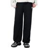 FILA Fusion Simple Solid Color Loose Knit Casual Pants Women bottoms Black T11W432602FBK