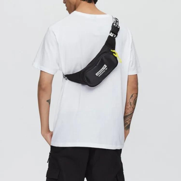 adidas Originals Polyester Fanny Pack Sling Bag Crossbody Bag Unisex Black (Unisex) Fanny Packs FM1296