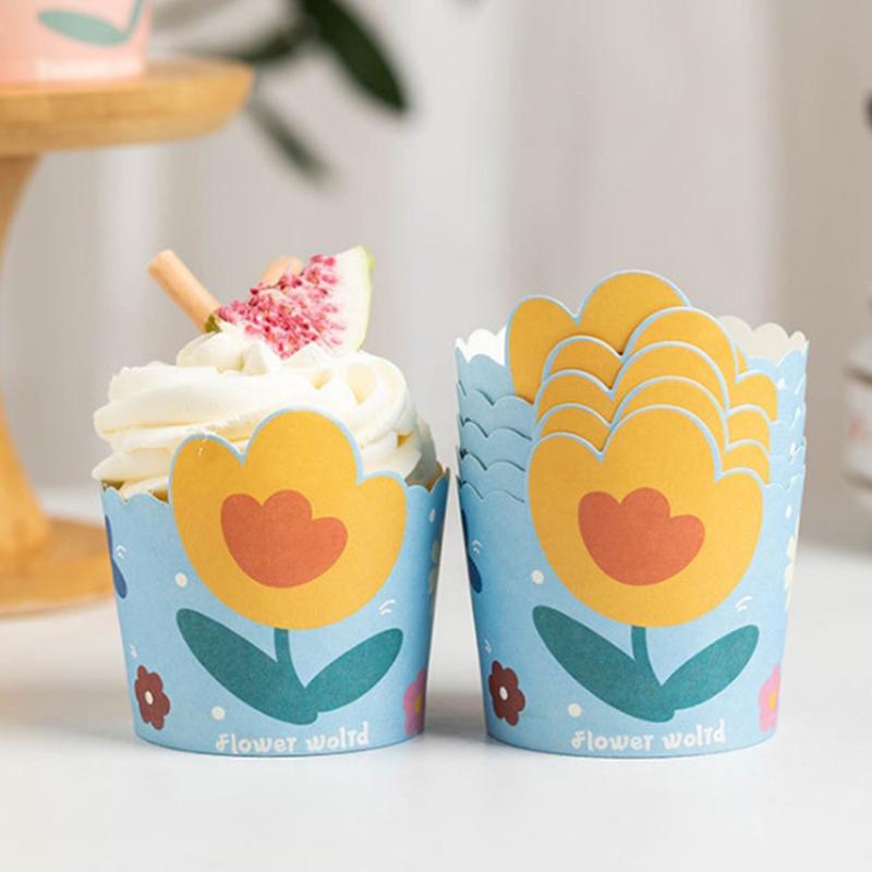 50/60/75Pcs Cartoon Muffin Cupcake Paper Cup For Wedding Party Assiettes Cupcake Liner Baking Cup Tray Cake Pastry Wrapper Case