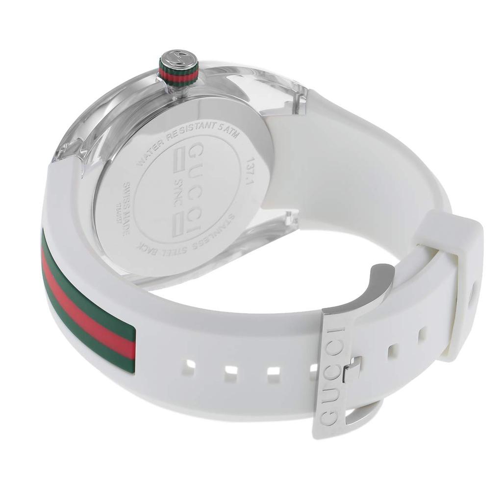 SYNC YA137102A White [Gucci] Men's Watch, [Used]