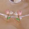 Earrings Fresh Temperament Mermaid Love Alloy Stud Earrings Niche Design High Sense Light Luxury Earrings Tide