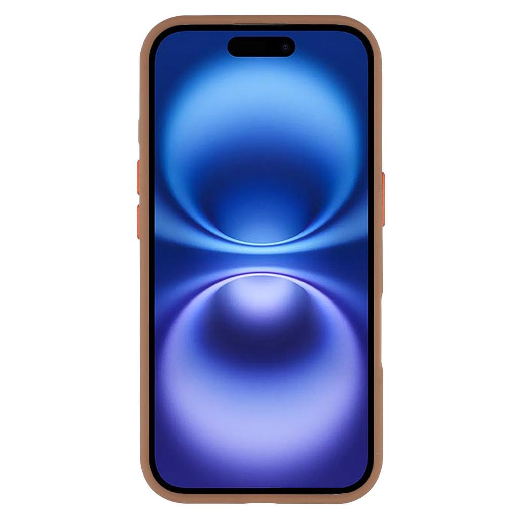 For iPhone 16 Magnetic Case Skin Touch TPU+PC Phone Back Cover