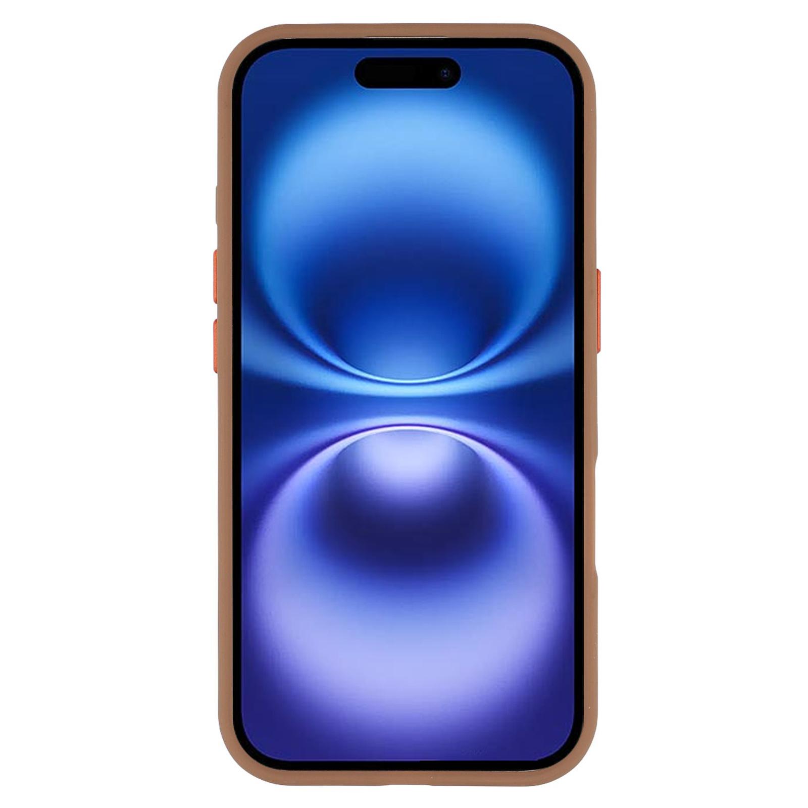 

For iPhone 16 Magnetic Case Skin Touch TPU+PC Phone Back Cover Blue