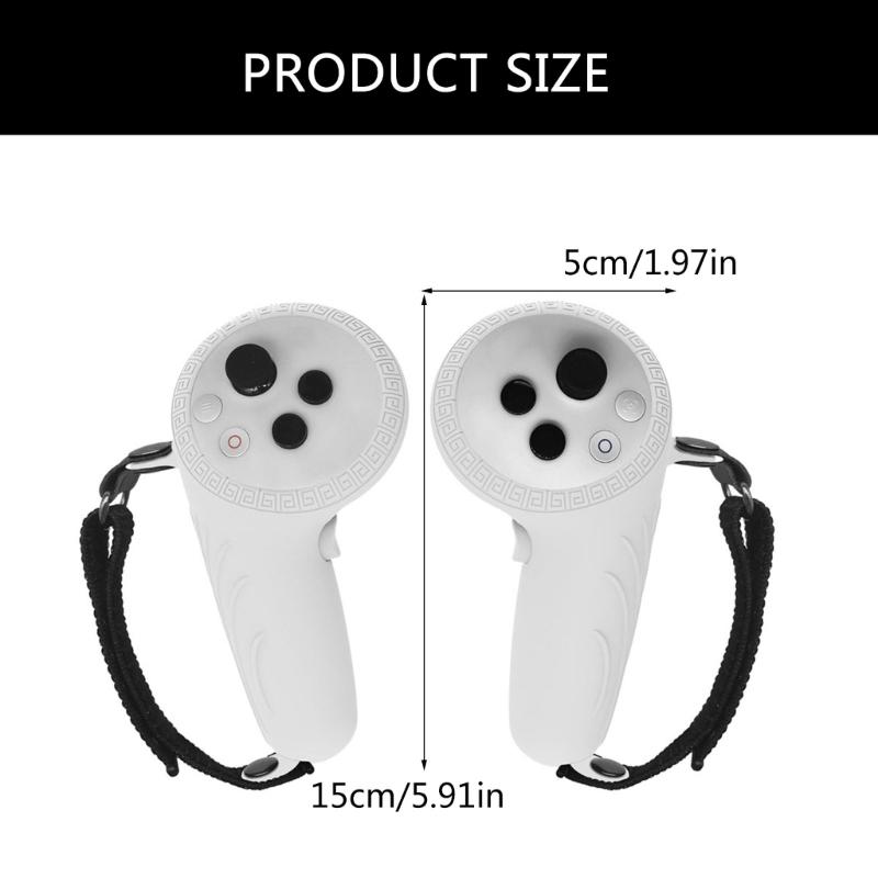 VR Handle Protections Kit for PICO4 Ultra with Silicone Covers and Lens Films, Enhanceds Grip