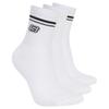 Skechers 3pk Wpk Wmn Ls Low Crew, Unisex White Socks