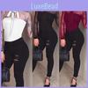 Sleeve Long Women Sexy Stretch Bodycon Bodysuit Tops Casual Leotard Plain Shirt