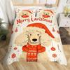 Christmas Duvet Cover King Size Cute Dog Quilt Cover Boys Girls Bohemian Room Decor Animal Bedding Collection 3 Piece Set