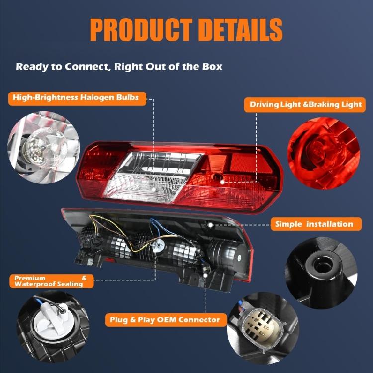 Plug And Play Car Left Tail Light Assembly Fits Transit 150 250 350 350HD 2015 To 2025 CK4Z13405G 166-02779L FO2800242C
