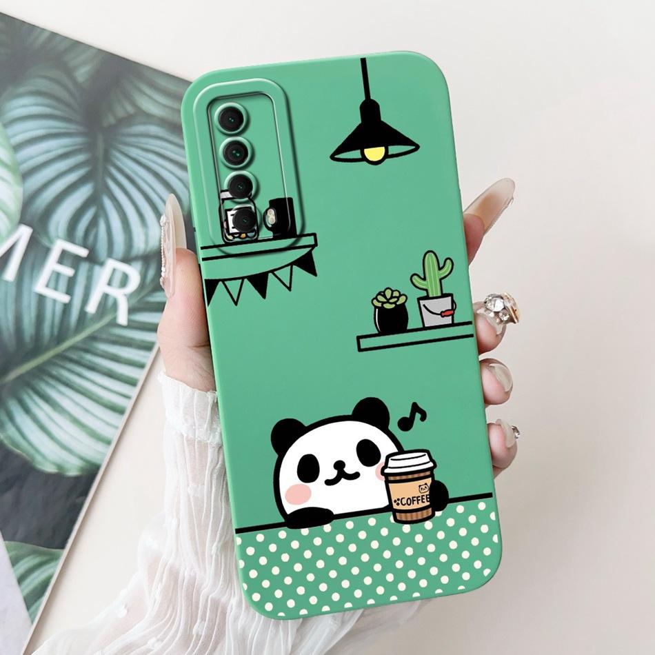 For Huawei P Smart 2021 Case Huawei Y7A PPA-LX3 PPA-LX1 PPA-LX2 Elegant Printing Soft Silicone Shockproof Phone Cases