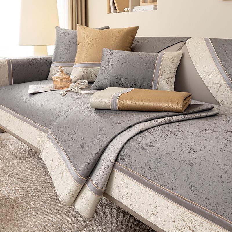 White Wide Edge Sofa Cover for Living Room Non-slip Sofas Towel Couch Covers L Shaped Corner Sofa Mat Seat Pad Modern Home